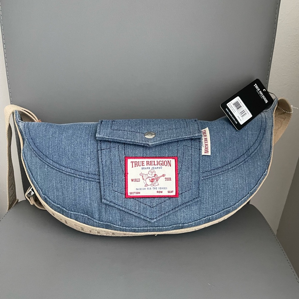 True Religion Denim Hobo Style Crossbody with Adjustable Straps